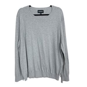 New Bonobos Slim Fit Cotton Crew Neck Sweater XXLarge Heather Gray Lightweight